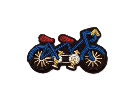 Broche Tandem de MACON & LESQUOY 6x3,5cm