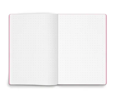 Carnet de note design rose à trous format A6