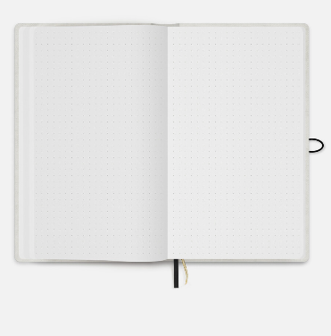 Carnet de note cartonné en lin avec fermeture bouton 13X21 cm