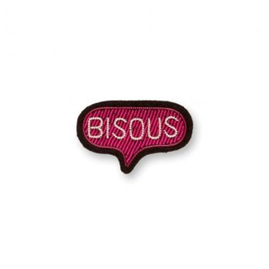 Broche Bisous rose de MACON & LESQUOY 2,2 x 3,6 cm