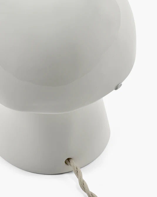 Lampe de table champignon blanc "Terres de rêves" d'Anita Le Grelle pour Serax