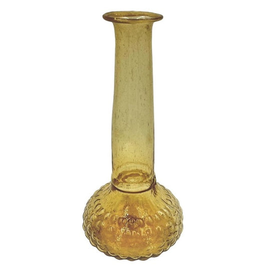 Vase en verre recyclé jaune