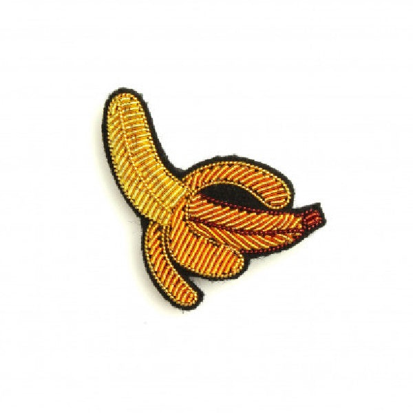 Broche Banane épluchée de MACON & LESQUOY 4 x 2,7 cm