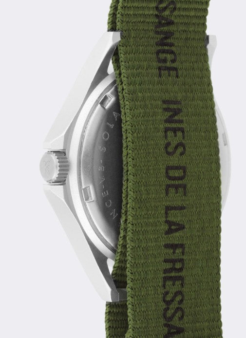 Montre Solaire Field de Inès de la Fressange et KELTON coloris Kaki