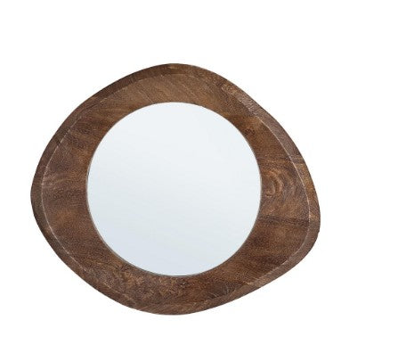 Miroir en bois de manguier irrégulier