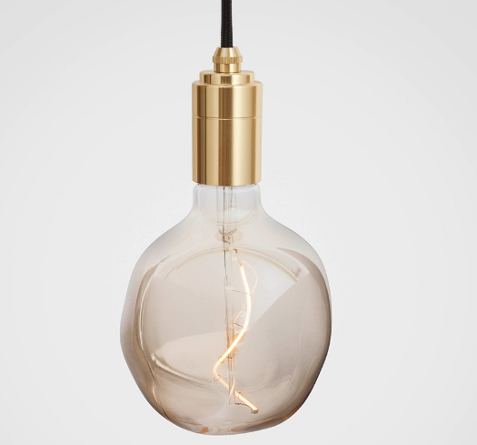 Suspension en laiton pour ampoule led soufflées à la bouche