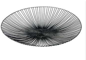 Corbeille plate noire Antonino Sciortino pour Serax