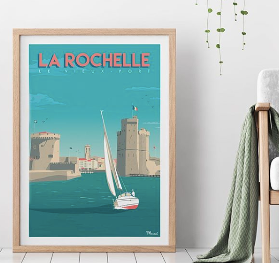 Affiches des Villes de bord de mer