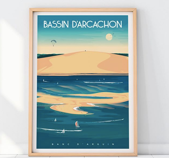 Affiches des Villes de bord de mer