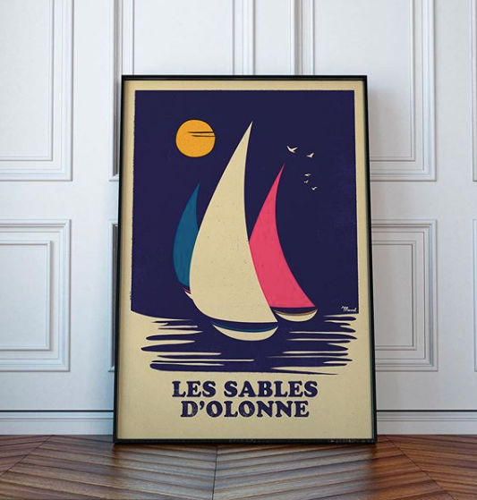 Affiches des Villes de bord de mer