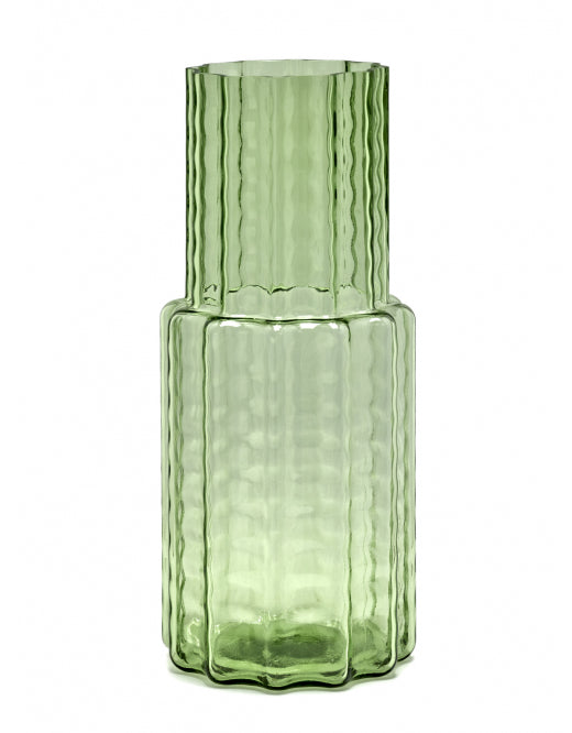 Vase en verre vert Collection "Wave" de Ruben Deriemaeker pour Serax Taille L