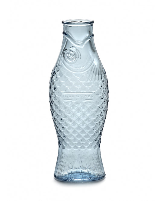 Carafe en verre bleu clair Paola Navone pour Serax