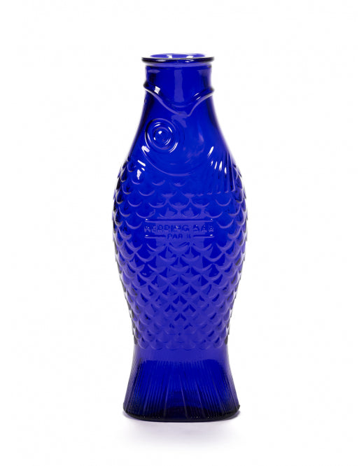 Carafe en verre bleu cobalt Paola Navone pour Serax