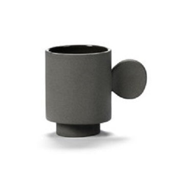 Tasse espresso "Inner Circle" gris foncé de Maarten Baas pour Serax