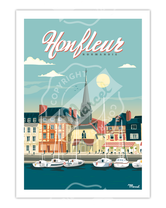 Affiches des Villes de bord de mer