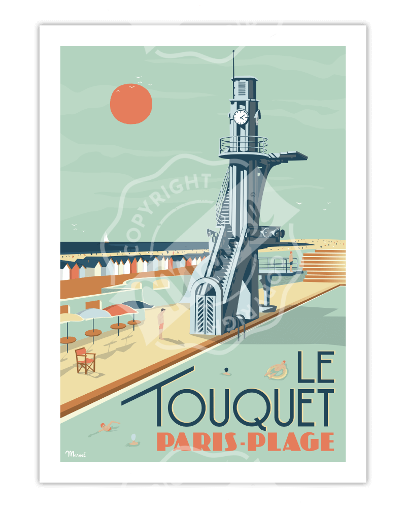 Affiches des Villes de bord de mer