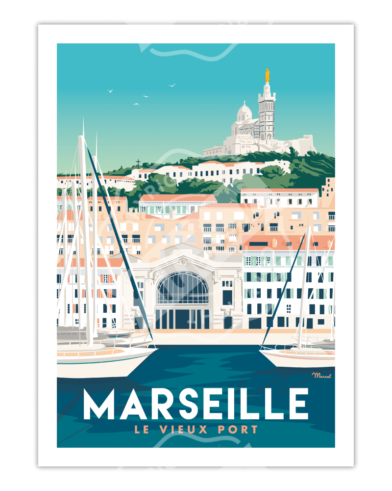 Affiches des Villes de bord de mer