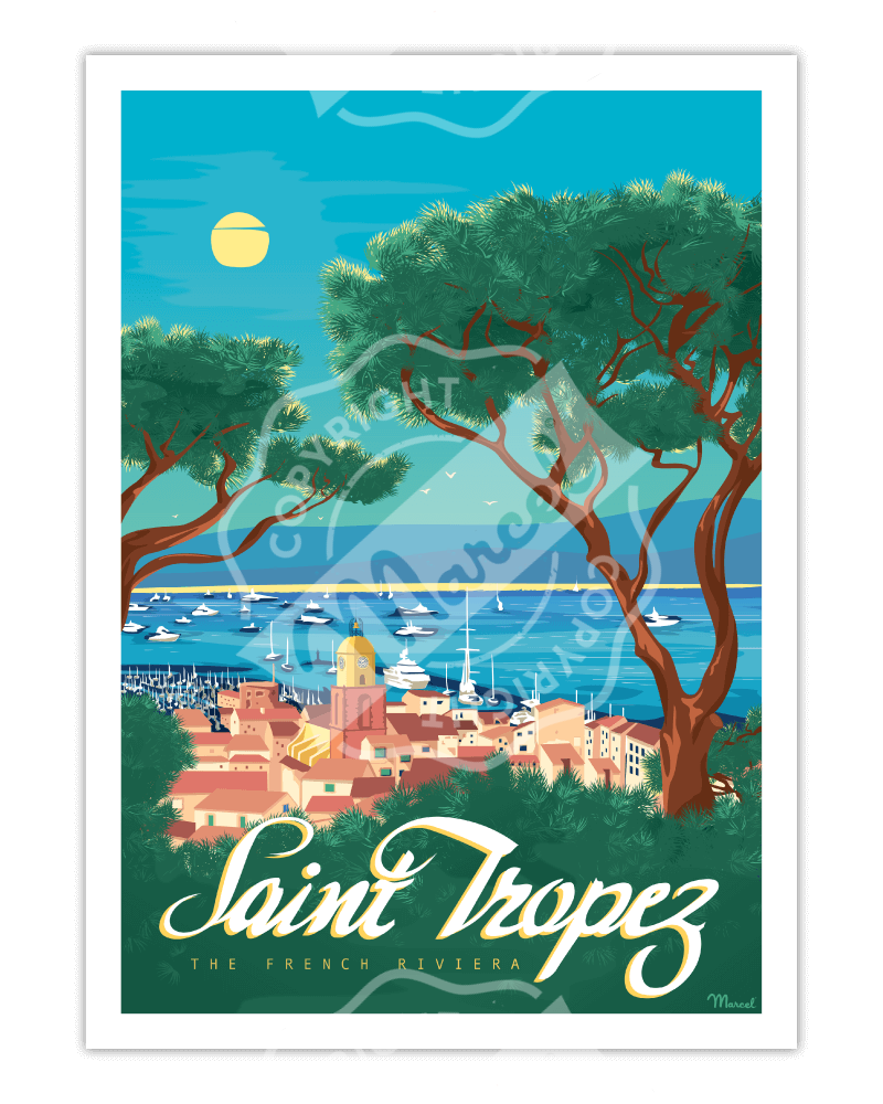 Affiches des Villes de bord de mer