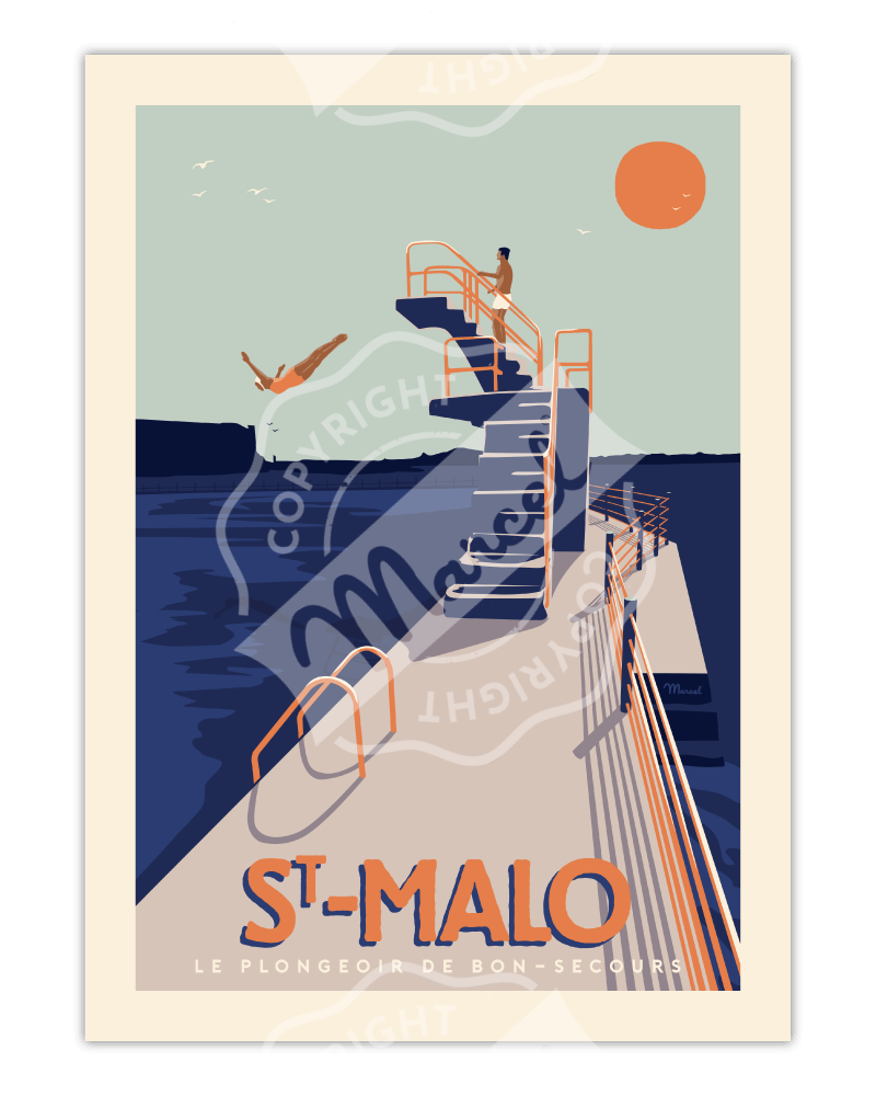 Affiches des Villes de bord de mer