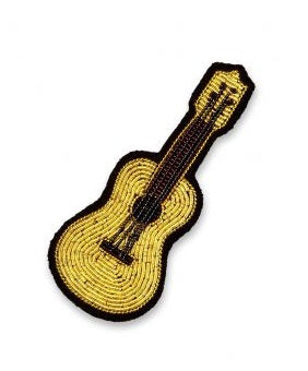 Broche Guitare de MACON & LESQUOY 2,6 x 6,2 cm