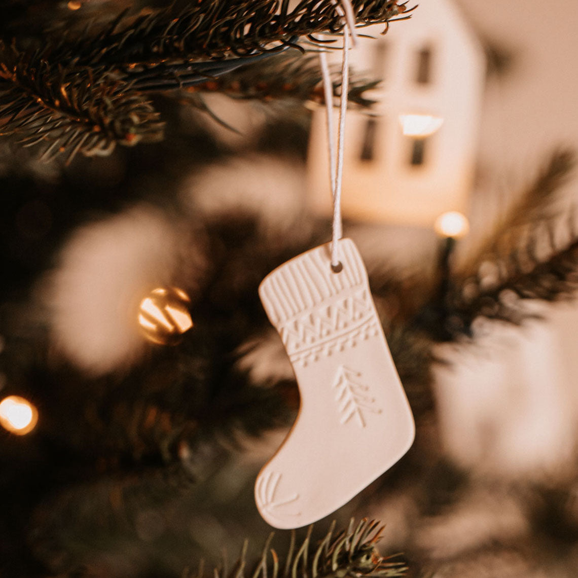 Décoration de Noël : chaussette à suspendre